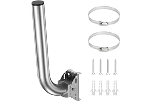 Wireless Bridge Bracket Mount, AdaLov Pole Mount for Point to Point AP Access Point Client Bridge CPE, Outside Antenna Mounting Pole Bracket