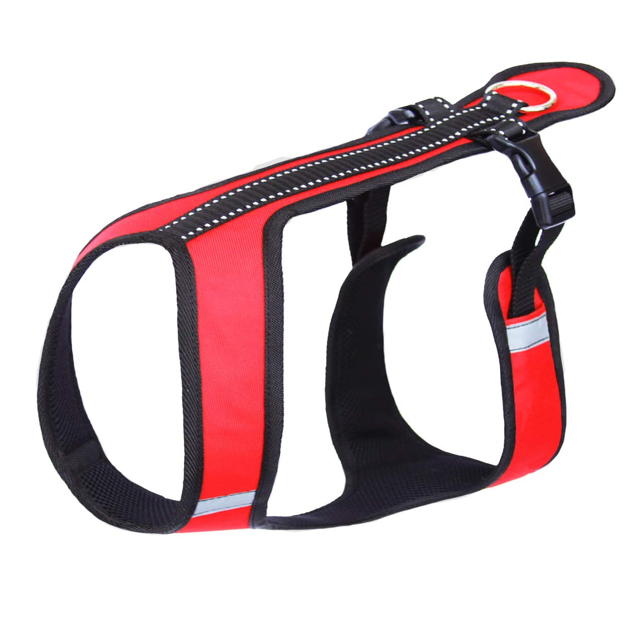 Northern Howl Canicross Dog Harness in Red with Reflectors