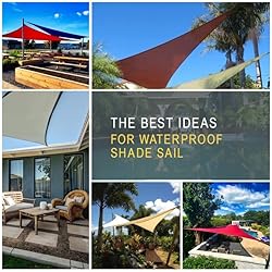 SUNNY GUARD Waterproof Sun Shade Sail 10' x