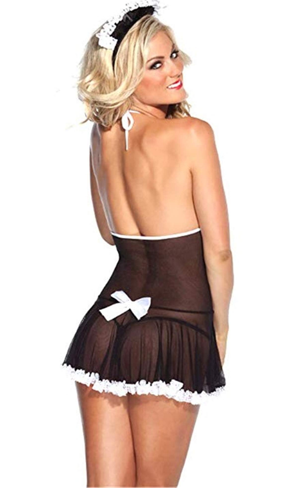 girl in french maid outfit