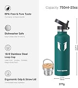 Super Sparrow 750ml Stainless Steel Vacuum Insulated Water Bottle view 3
