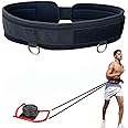 CORECISE Weighted Training Waist Belt for Pulling Sled and Tires,Weight Sled Pulling Strap,Sled Trainer Pull Leash of Sled Harness,Pulley Strap for Strength Speed Agility Training