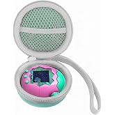 co2CREA Hard Case for BANDAI Tamagotchi Paradise,Green+Grey | Travel Protective Storage Bag with Mesh Pocket &amp; Hand Strap, Shockproof EVA Shell and Soft Lining