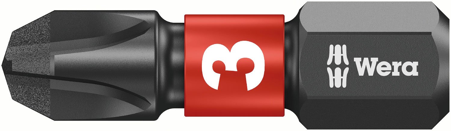 Wera 851/1 IMP DC SB Impaktor TriTorsion Long Service Life Phillips Bit, PH 3 x 25 mm, 05073917001
