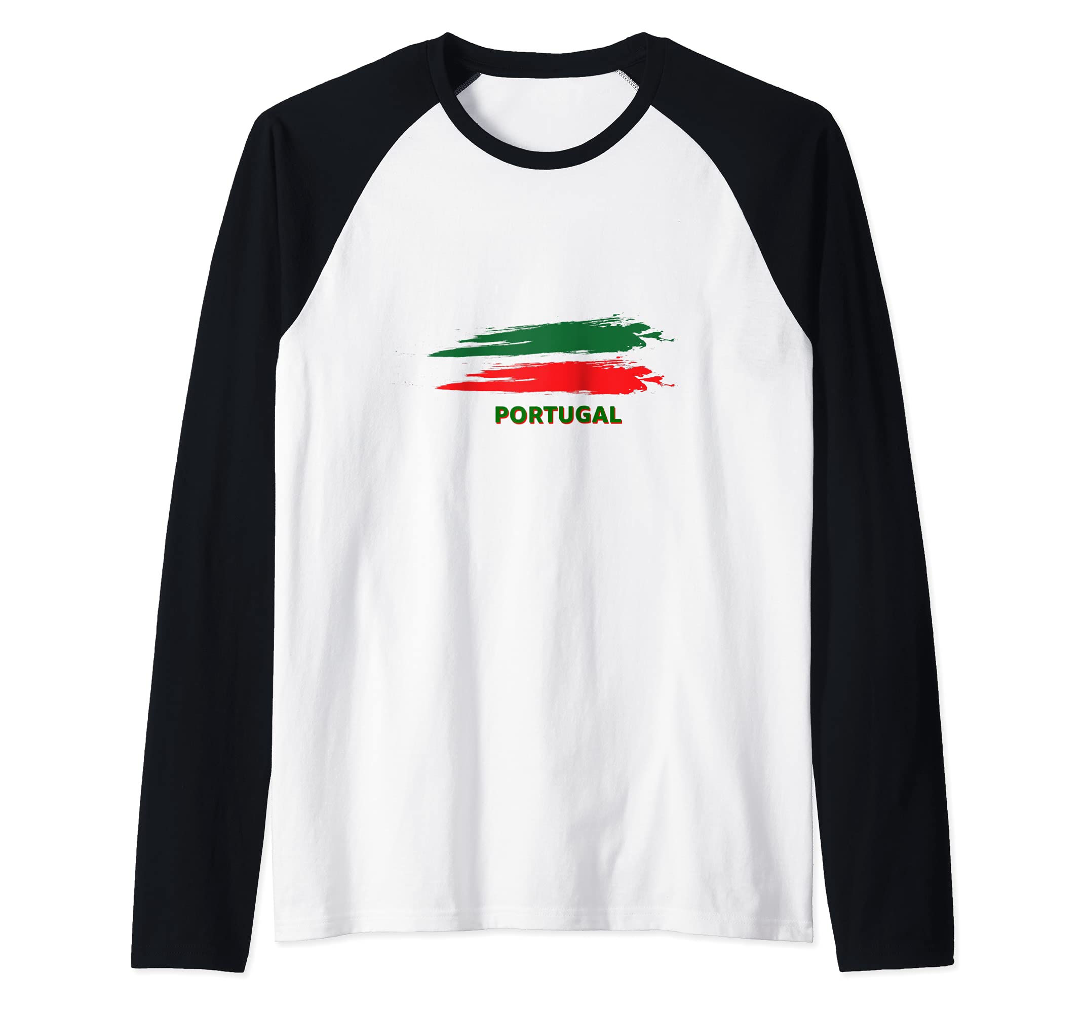 Flag Portugal Raglan Baseball Tee