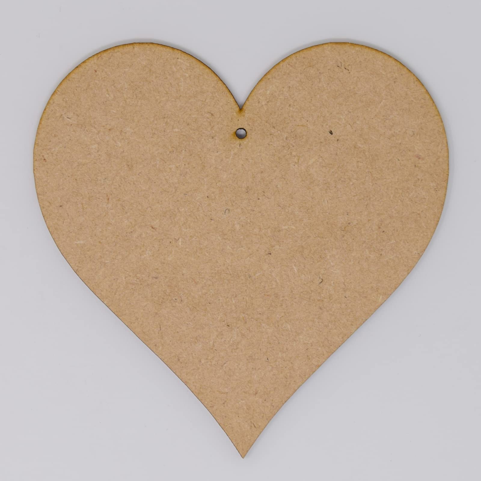 Galtopia - 15cm MDF Hearts Wooden with Hole Cut Out Craft Shape, Embellishments (15cm / 150mm) Approx 6 inches - Pack of 5