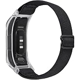 C2D JOY Elastic Nylon Bands Compatible with Garmin Vivosmart 5 tracker Replacement Bands with Case