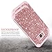 LONTECT Compatible Galaxy S8 Plus Case Luxury Glitter Shiny Sparkle Bling Heavy Duty Hybrid Sturdy High Impact Shockproof Protective Cover Case for Samsung Galaxy S8 Plus, Rose Gold