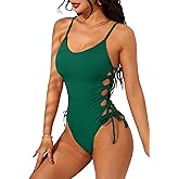 Narecte One Piece Swimsuit Women Bathing Suit Sexy High Cut Women's One-Piece Swimsuits Monokini One Piece Bathing Suit