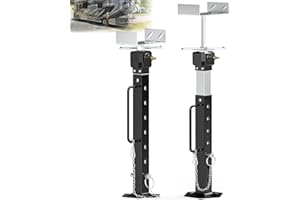AUH 2025 Upgraded RV Slide Out Supports Stabilizer Jacks, [Allow Drill Adjust] 16.7" to 36" Adjustable Camper Support Jacks, Travel Stabilizer Jacks Stand, Supports Up to 5,000 lbs, Aluminum Gear Box
