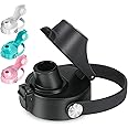 EIPOSAU Auto Flip Lid for Hydro Flask Wide Mouth, Great Spout Lid for Simple Modern, Fits for Iron Flask and Other Brands, Replacement Lid with Button Lock