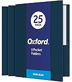 Amazon.com : FILE-EZ Two-Pocket Folders, Navy Dark Blue, 25-Pack