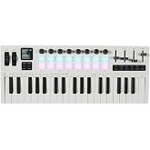 Btuty 37 Key MIDI Keyboard Controller with RGB Pads Knobs Faders | 37-key MIDI controller with 16 RGB pads, 8 knobs, 4 faders, BT-MIDI, LCD screen and DAW control for music production