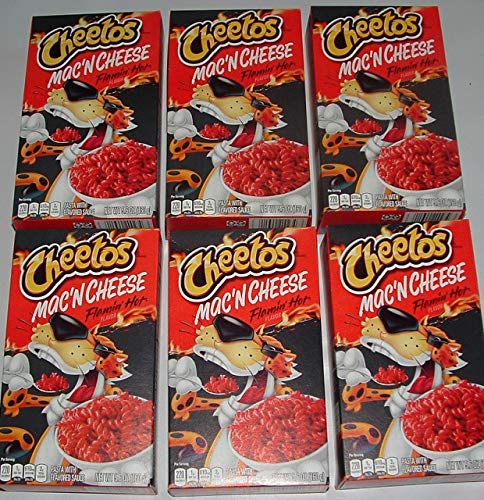 CHEETOS MAC’N CHEESE FLAMIN’ HOT FLAVOR (5.6 OZ BOX, 6 PACK)
