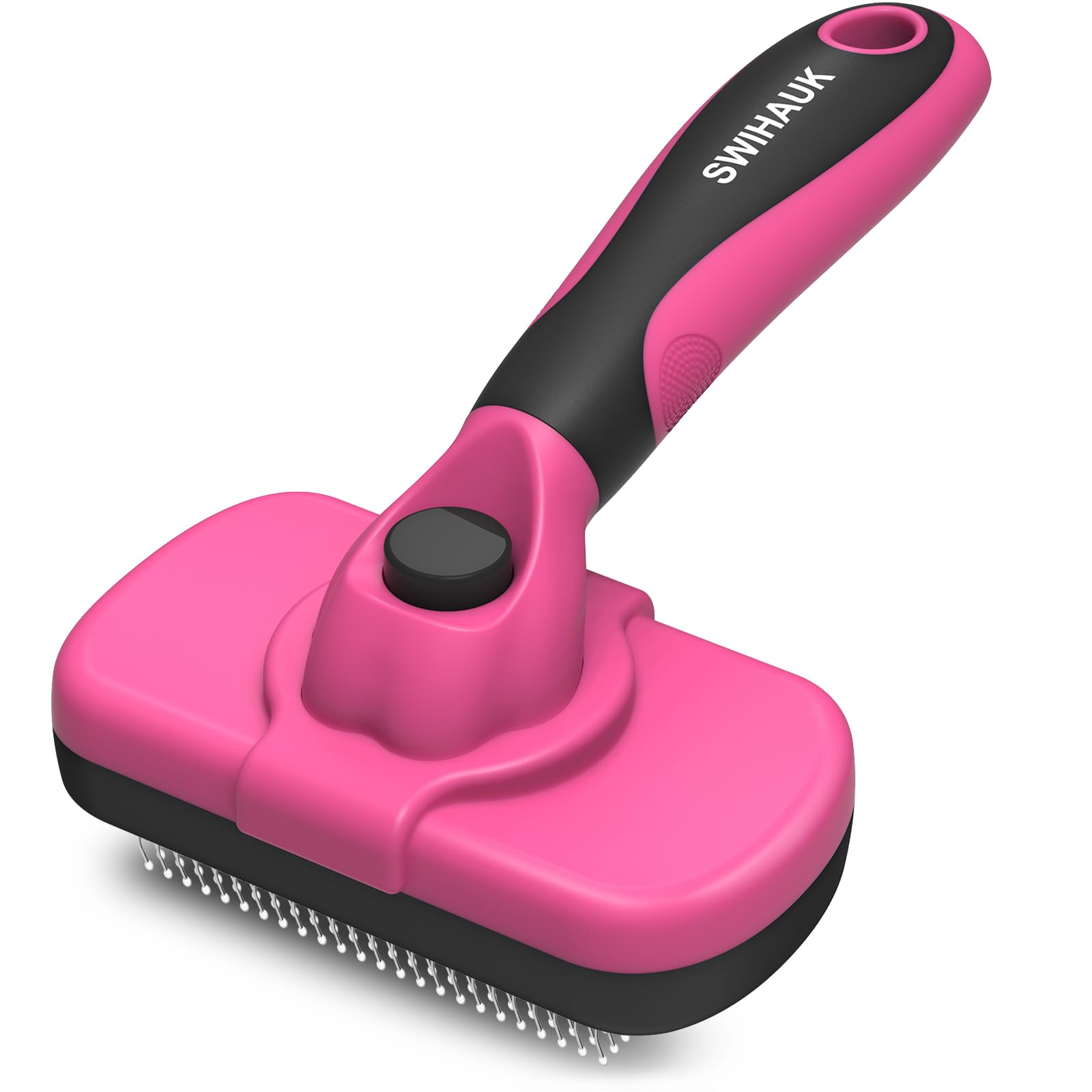 Swihauk Self Cleaning Slicker Brush For Dogs & Cats, Skin Friendly P
