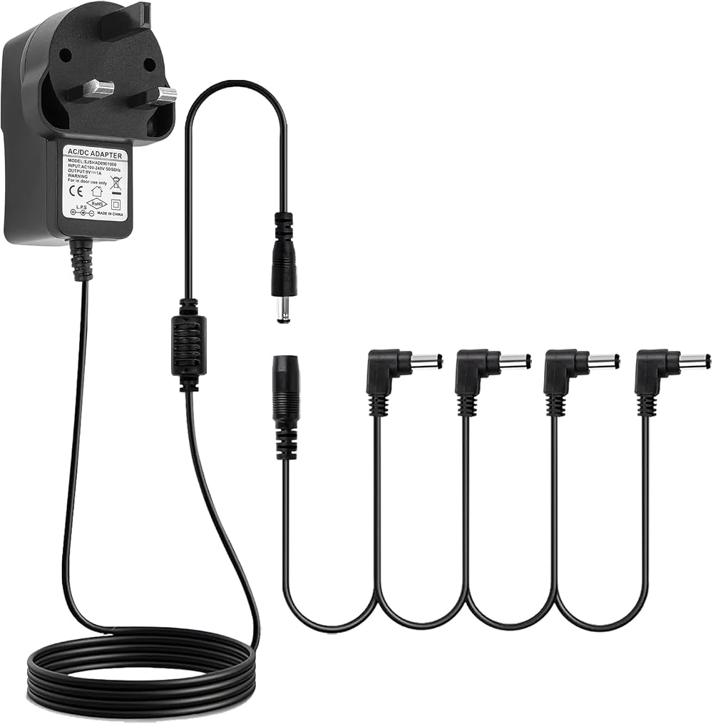 STRICH SPA-10 Guitar Pedal Power Supply 9V 1000mA 4-Way Daisy Chain