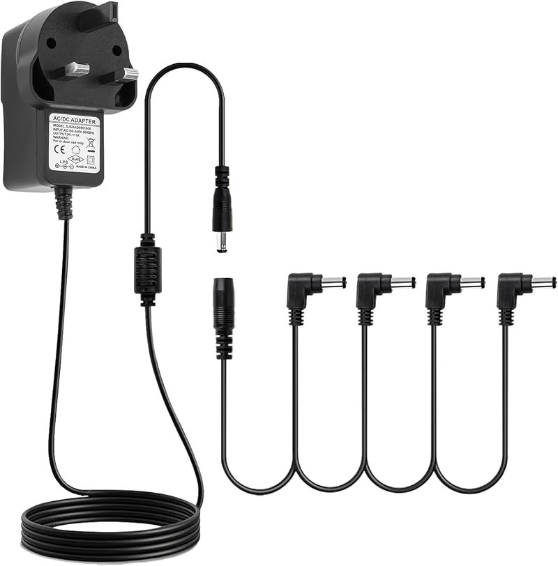 STRICH SPA-10 Guitar Pedal Power Supply 9V 1000mA 4-Way Daisy Chain