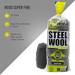 Pandora Steel Wool #000-16 Pads for Buffing and