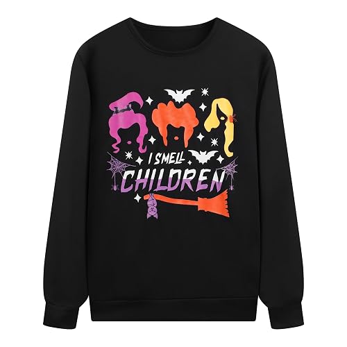 Sanderson Sisters Halloween T-Shirt For Women - Funny Hocus Pocus Graphic Tee, Fall Short Sleeve Top, Costume Apparel