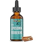 Berberine HCl Drops Supplement - Liposomal Berberine HCl Liquid- 2 fl oz