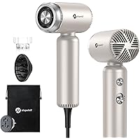 slopehill Travel Dual Voltage Hair Dryer with Diffuser, Ionic Blow Dryer for Women, High-Speed Fast Drying, Compact Lightweig