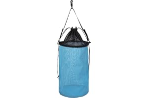 YUJHON Fishing Bait Mesh Bag - Live Bait Storage Cage, Textilene Mesh Fishing Net