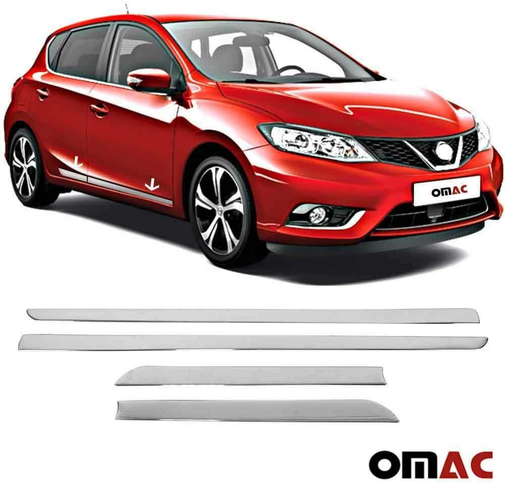 Chrome Side Strip for Pulsar from 2014 4-Piece Door Sill Stainless Steel