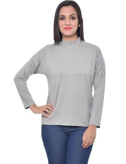 Womens's Viscose Spandex Top(Grey, XS-4XL)