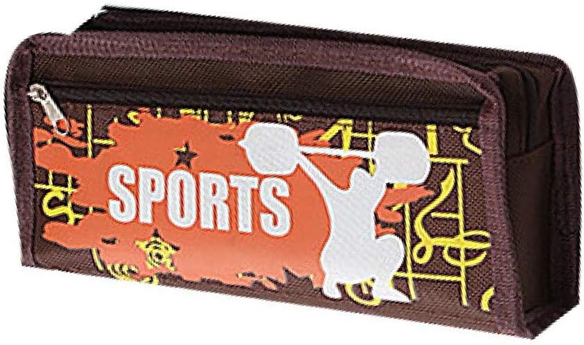 SPORTS Pencil Pen Case， Cosmetic Makeup Bag，Kanpola Storage Pouch Purse Students School