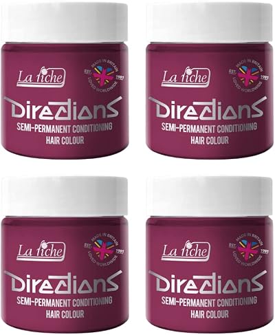 La Riche Directions Cerise Hair Colour 4x100ml Tubes Semi-Permanent