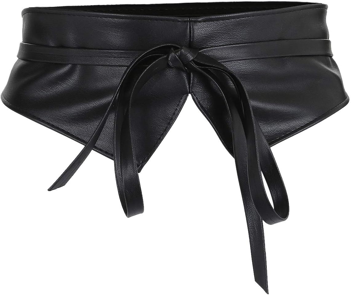 KYEYGWO Obi Style Waist Belt for Women, Vintage Tie up Bowknot Cinch Waistband