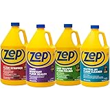 Zep All-in-One Industrial Floor Cleaning Kit - Contains Floor Stripper, Floor Sealer, Floor Polish and Floor Cleaner - 1 Gall