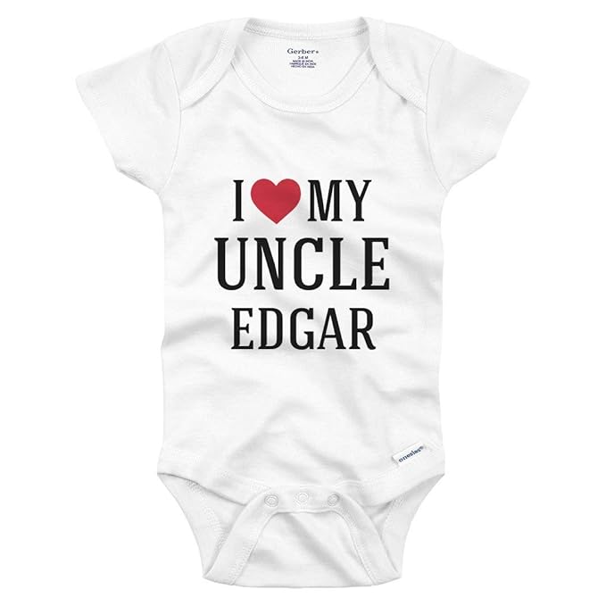 Amazon Com I Heart My Uncle Edgar Infant Gerber Onesie Clothing