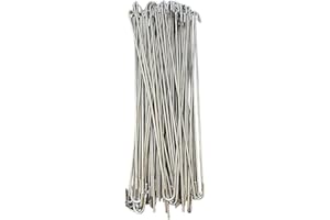Chain Link Fence Zip Ties - 100 Piece Heavy Duty Stainless Steel Fastener Set, Strong Outdoor Fence Stability Cable Fixing Cl