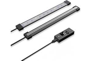 AC Infinity IONBEAM U2, Targeted Spectrum UV LED Grow Light Bars 11”, 2-Bar Lighting Kit with 365nm and 395nm Diodes, Digital Dimming Schedule Controller, for Indoor Plants, Grow Tents, Greenhouses