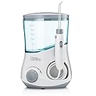 Sterline Counter Top Water Flosser with Six Interchangeable Nozzles, Dental Irrigator with 10 Water Pressure Settings, and a 600ml Capacity
