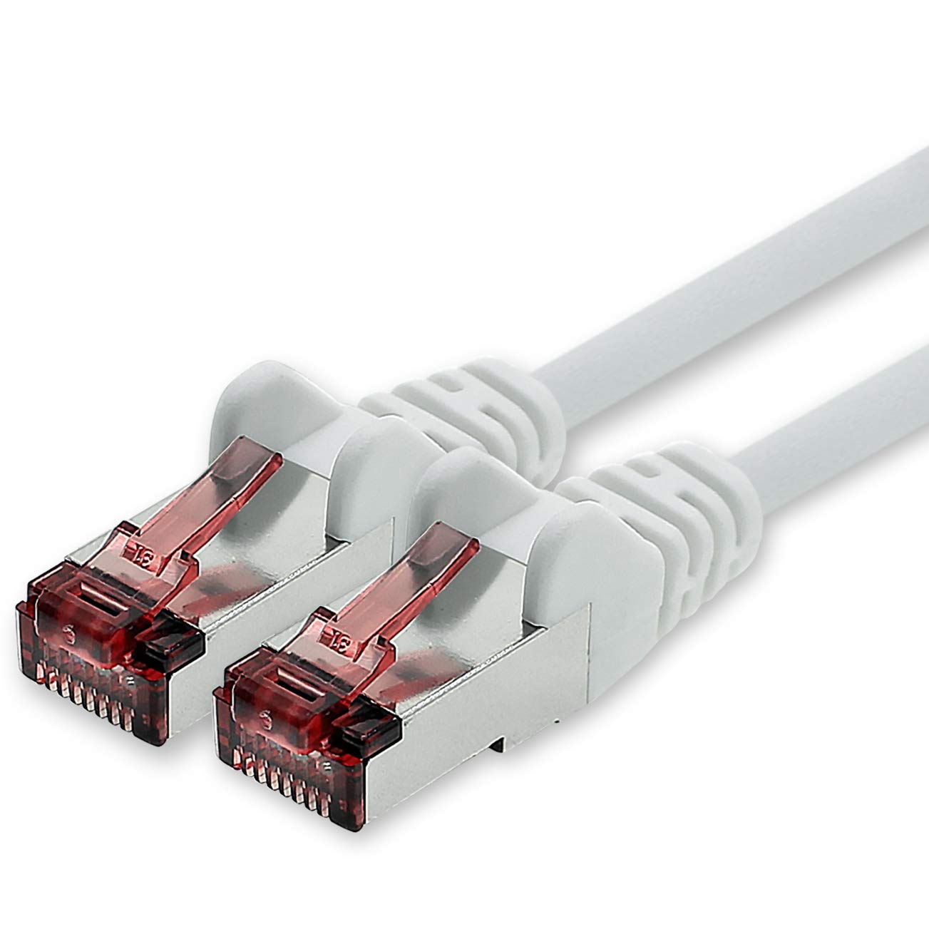 1CONN Cat6 network cable 10m white Ethernet cable Lankabel Cat6 Lan network cable Sftp Pimf patch cable 1000 Mbit s