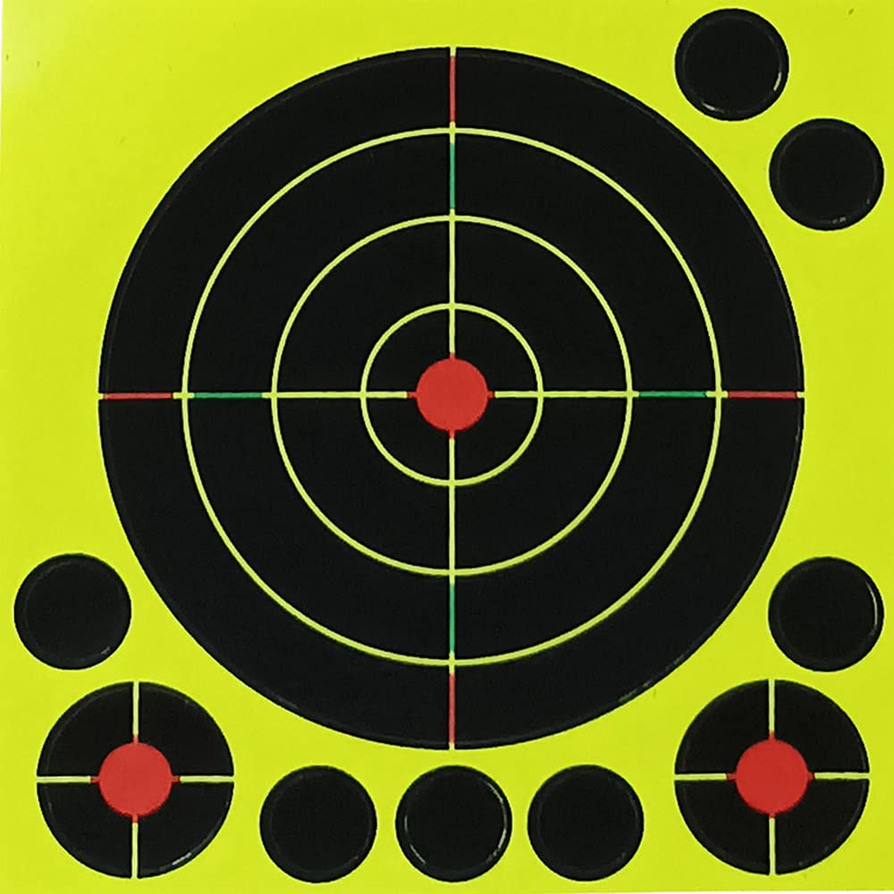 Target House 100 Pcs 14 x 14 cm BB'S/Air Gun Splatter & Reactive Shooting Target Triple Reactives Shooting Stickers