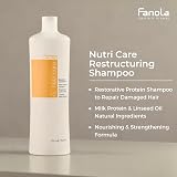 Fanola Nutri Care Restructuring Shampoo 1000ml Damaged Hair Repair view 5