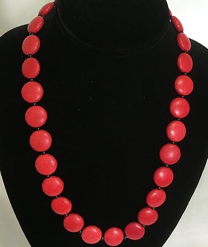 Amazon.com: Red Jade Red Jade flat and round set in black onyx and 14K