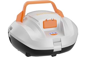 CoasTeering Robotic Pool Cleaner, Cordless Pool Vacuum Robot with 100 Mins Runtime, Fast Charging, Powerful Suction, Self-Parking, Ideal for Above Ground Pools up to 850 Sq.ft