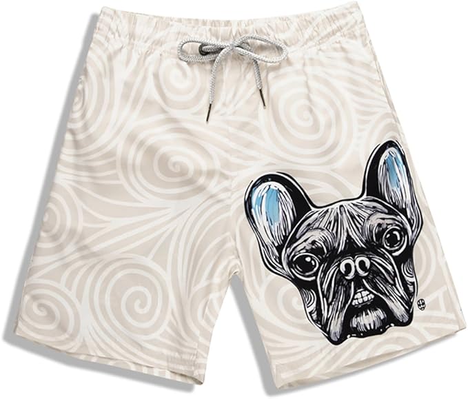 Amazon Sat Night Jp メンズ 海パン 水着 サーフパンツ 犬 ３d立体 速乾 撥水性 大きいサイズ 水陸両用 白 4xl 水着 通販