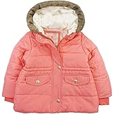 Carter's Little Girls' Navy & Gold Dot Outerwear Coat