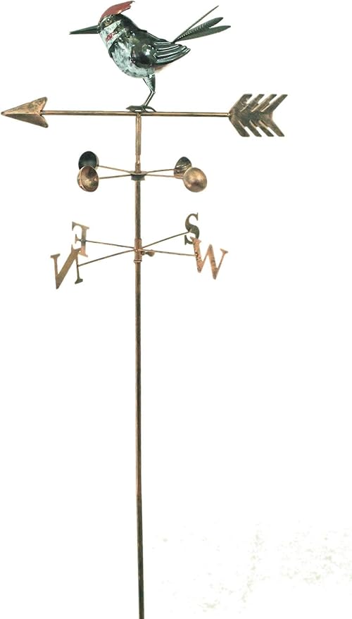 East2eden Metal Wild Bird Design Wind Weathervane Weather Vane Garden Ornament Decoration Woodpecker Amazon Co Uk Garden Outdoors