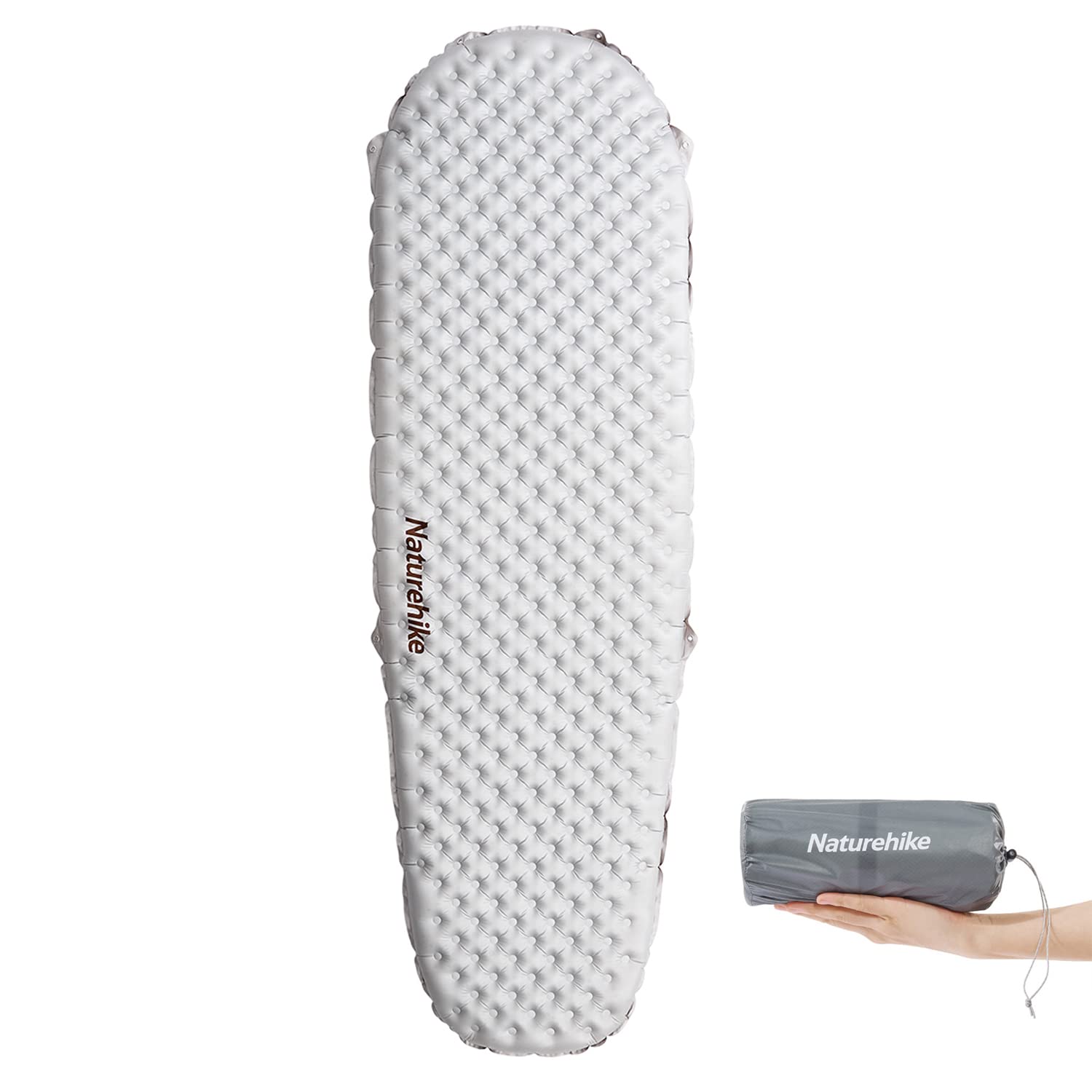 Naturehike 公式 高R値 エアーマット R5.8超軽量 約500g SGS認証 実用新案登録 4シーズン (≥-20℃使用可能) アウトドア 厚手7cm コンパクト キャンプ 登山 インフレーターマット 連結可能 耐水加工 車中泊 テント泊 防水 保温 防災 収納袋付き商品画像