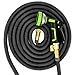 Healon Expandable Garden Water Hose with 10 Pattern Spray Nozzle, Solid Brass Connector, Double Latex Core Expanding Water Hose with Storage Bag (50FT)