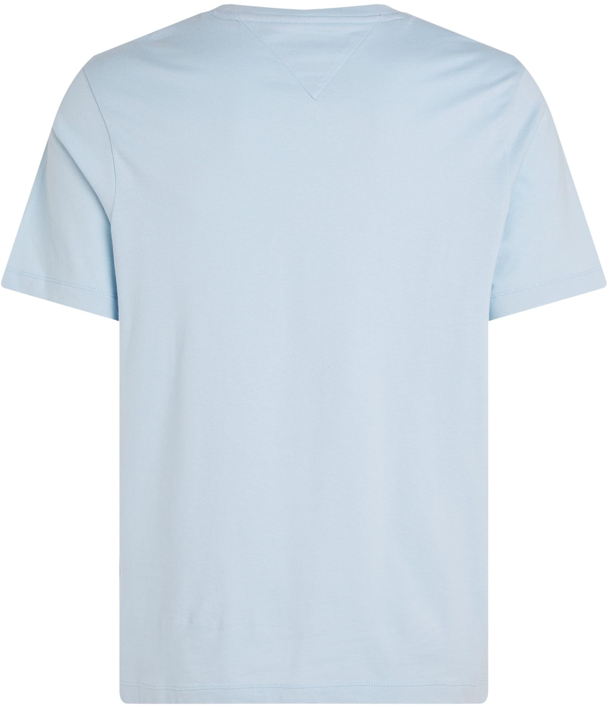 Tommy Hilfiger Herren T-Shirt Kurzarm Seasonal Solid Tee mit Rundhalsausschnitt, Blau (Breezy Blue), XS 5