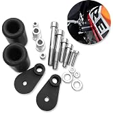 HTTMT MT219-006-BK No Cut Frame Slider Crash Protector Compatible with 2006 2007 CBR 1000RR 1000 RR Black
