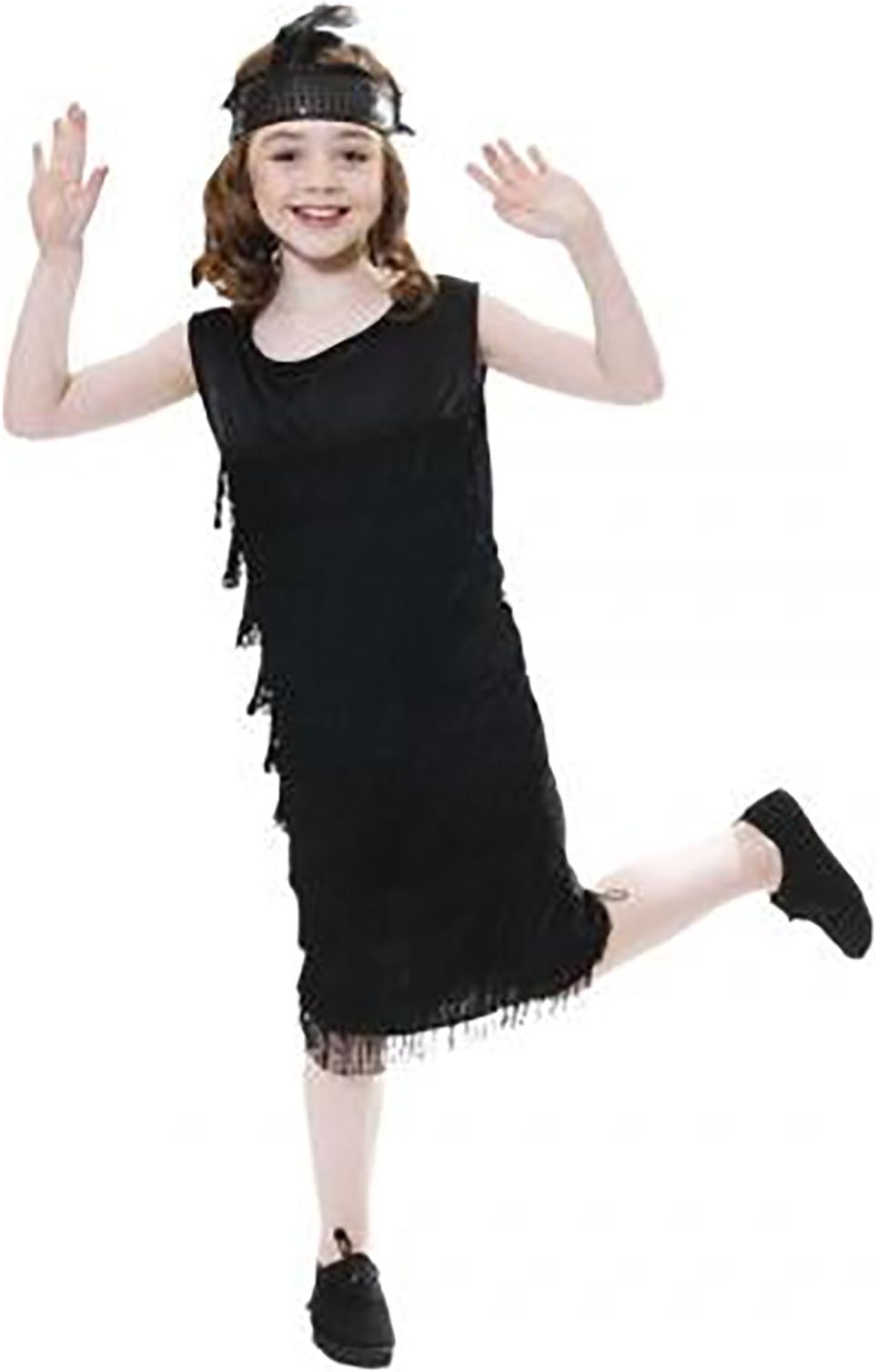 FNA Fashions Children Flapper with Tassels Outfit Girls 1920s Charleston Fancy Dress Dance Costume