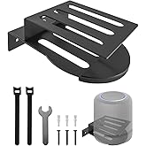 Wall Mount Stand Compatible with Echo Studio Speaker, Sonos Era100 Era300 HomePod 2 TREBLAB HD-360, Heavy-Duty Metal Speaker Holder with Dual Installation Modes, Space-Saving & Sound Optimized Design